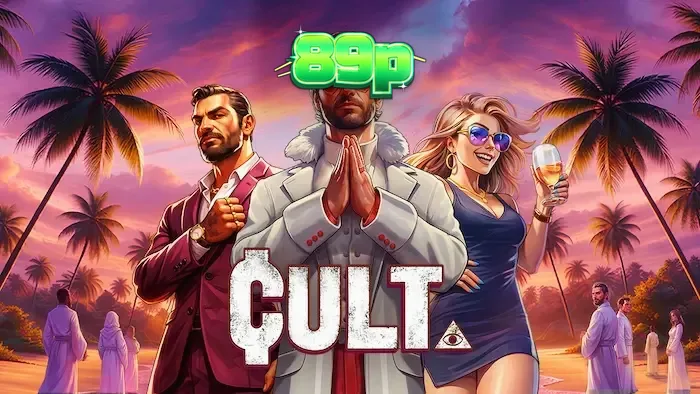 Interface do slot Cult com símbolos místicos e atmosfera sombria